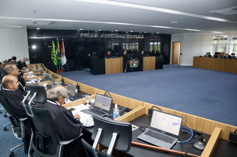 A eleição aconteceu durante sessão ordinária no plenário do novo Palácio da Justiça.  - (Divulgação/TJPI)