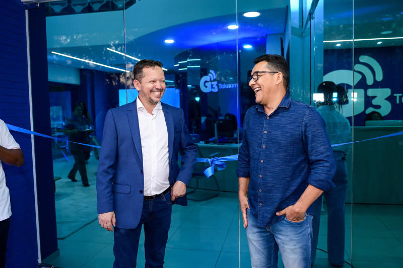 Renildo Carvalho e Antônio Fontinele - Presidente e Vice Presidente da G3 Telecom - (Reprodução)