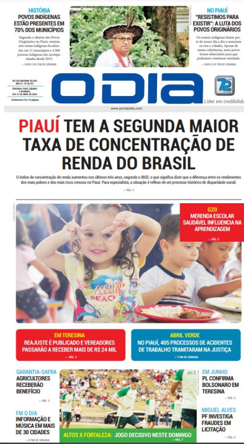 Confirma os principais destaques do Jornal O DIA deste domingo (21)