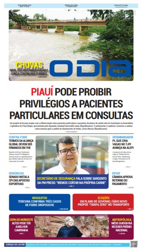 Confira os destaques do Jornal O Dia desta quinta-feira (11)