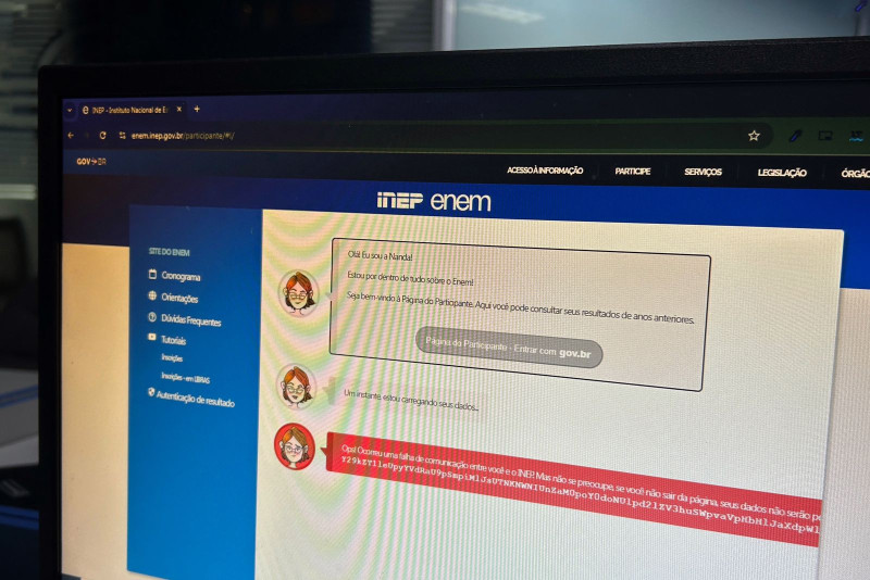 Enem: Site do Inep apresenta instabilidade após divulgação do resultado; saiba o que fazer