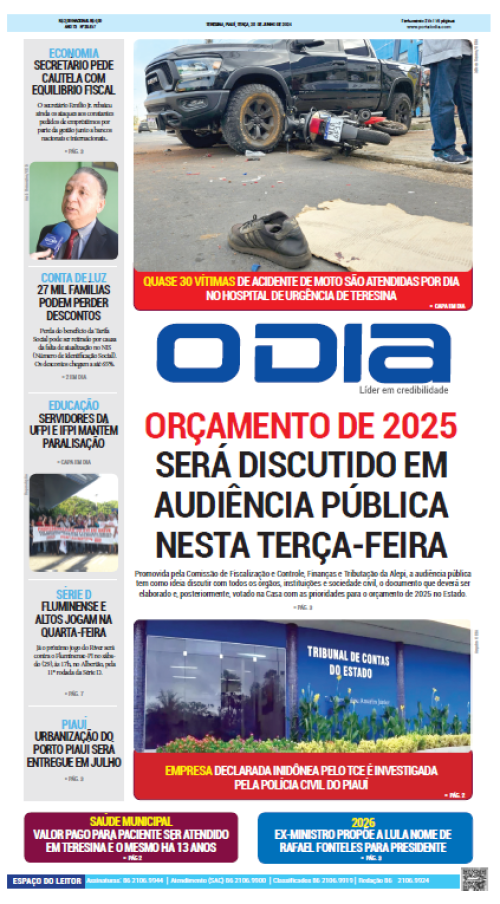 Confira os principais destaques do Jornal O Dia desta terça-feira (25) - (Reprodução)