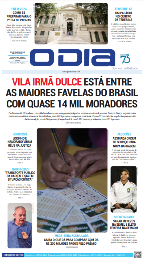 Confira os principais destaques do Jornal O Dia deste sábado (09)