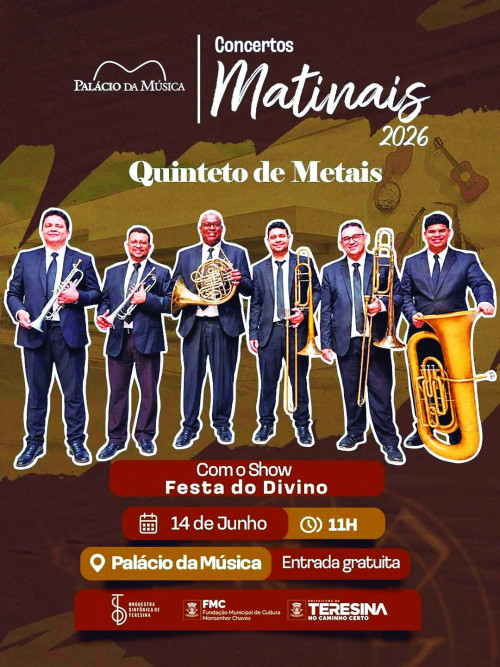 Outro evento gratuito são os Concertos Ma tinais que acontecem neste domingo (14) no Palácio da Música - (Divulgação)