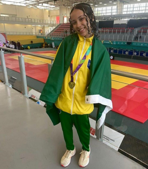 Jeissiara Vidal, atleta piauiense convocada para a Seleção Brasileira de Judô Sub-18 - (Reprodução / Redes Sociais)