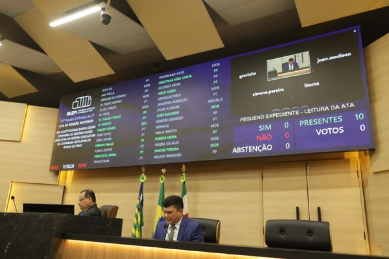 Plenário da Assembléia Legislativa do Piauí  - (Ascom/Alepi)