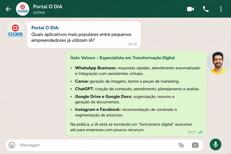 Alguns aplicativos que utilizam IA já fazem parte da rotina de pequenos empreendedores - (IA/ChatGPT)
