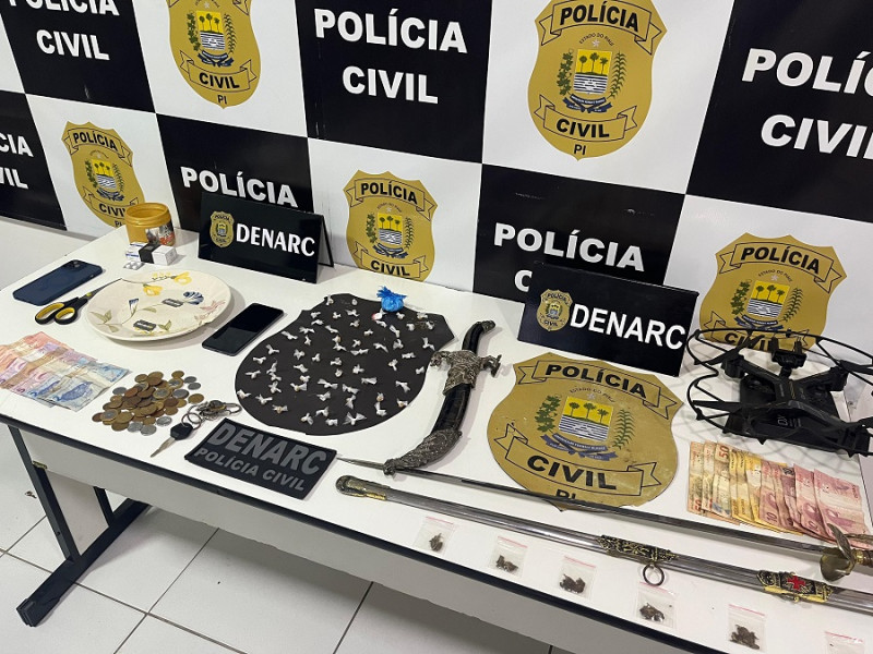 Operação do Denarc em Teresina - (Divulgação/Polícia Civil)