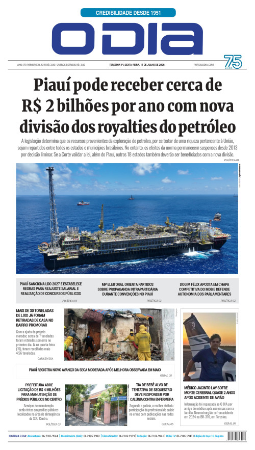 Confira os principais destaques do Jornal O Dia desta sexta-feira (17)