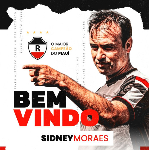 River anuncia Sidney Moraes como técnico para o Campeonato Piauiense 2025