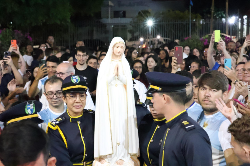 Imagem de Nossa Senhora de Fátima em peregrinação - (Divulgação: Arquidiocese de Teresina)