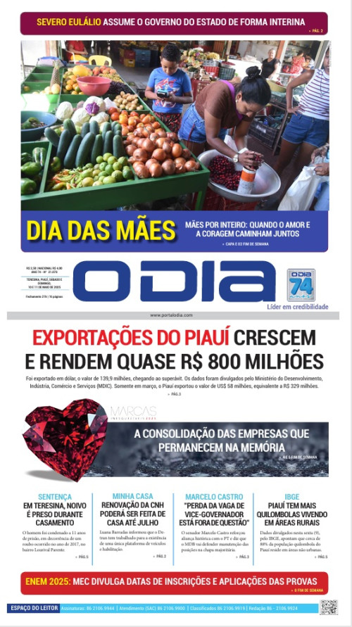 Confira os principais destaques do Jornal O Dia deste sábado (10)