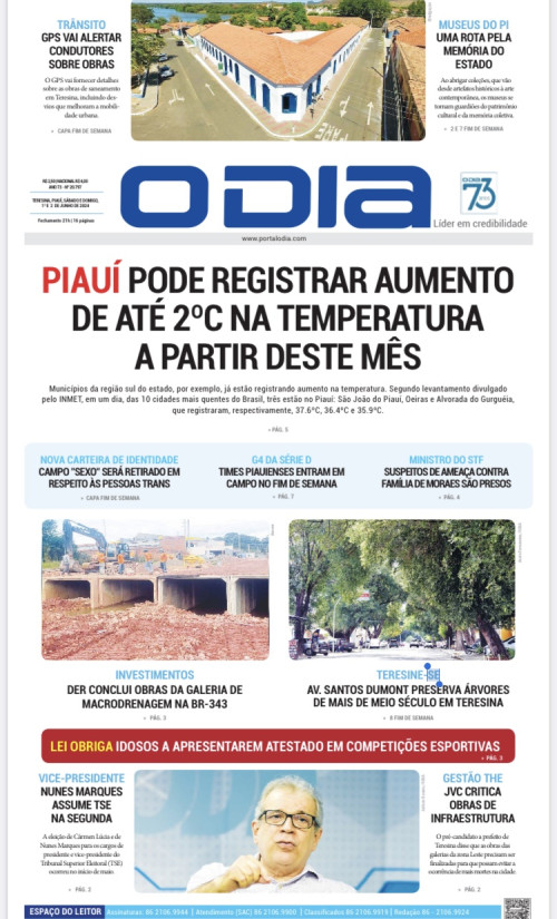 Confira os principais destaques do Jornal O Dia deste sábado (1) - (Reprodução )