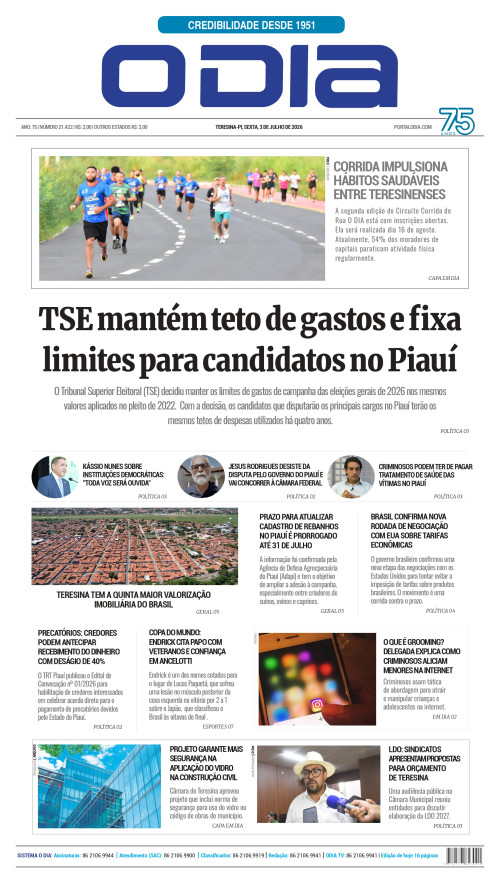 Confira os principais destaques do Jornal O Dia desta sexta-feira (26)