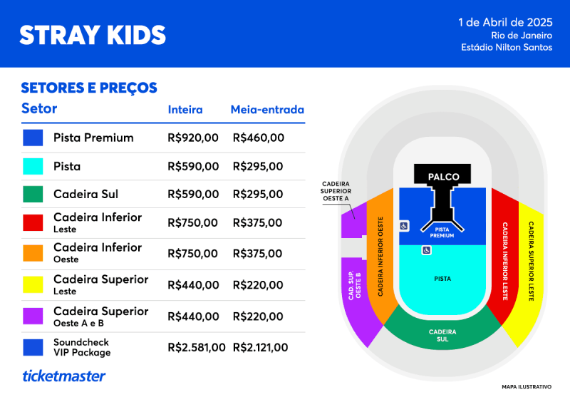 Stray Kids no Brasil: venda geral de ingressos para o show começam nesta quarta-feira (27); veja os preços - (Reprodução)