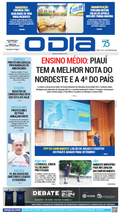 Confira os principais destaques do Jornal O Dia desta quinta-feira (15)