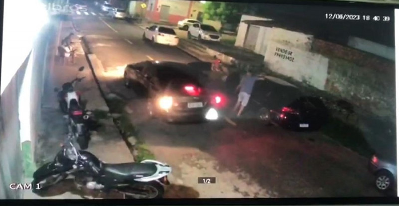Vídeo mostra momento em que homem é morto a tiros na Vila da Paz