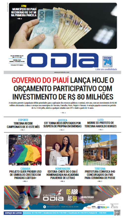 Confira os principais destaques do Jornal O Dia desta segunda-feira (10)