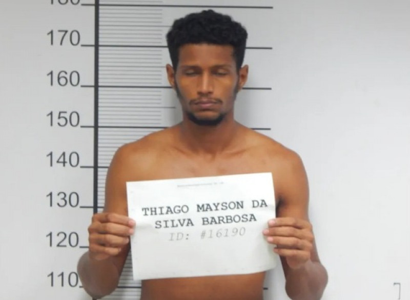 Thiago Mayson da Silva Barbosa, acusado de estuprar e matar Janaína Bezerra. - (Reprodução)