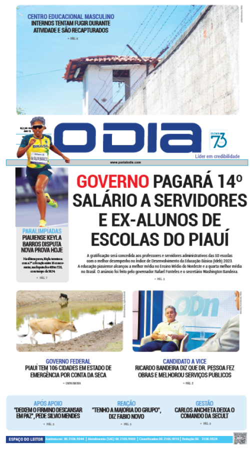 Confira os principais destaques do Jornal O Dia desta sexta-feira (06)