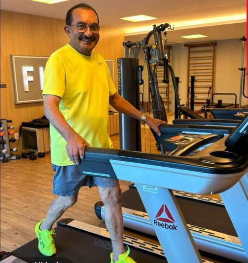 #NOROESTE - Um click do empresário benedito Cirilo em momento de exercícios na Academia. Chics!!! - (Divulgação)