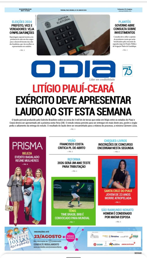#CAPA - Confira hoje (24) a nossa Coluna PRISMA no Jornal & Portal O DIA e as nossas Redes Sociais - Chis!!!  - (Divulgação)