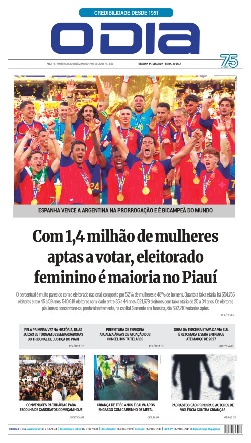 Confira os principais destaques do Jornal O Dia desta segunda-feira (20)