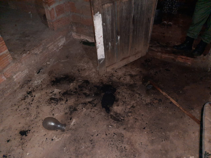 Suspeito tentou incendiar a casa onde o crime aconteceu  - (Divulgação / SSP)