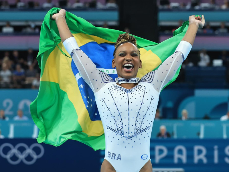 Olimpíadas 2024: Rebeca Andrade conquista prata no salto da ginástica artística - (Foto: Ricardo Bufolin/CBG)