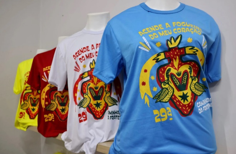 Camisas da Caminhada da Fraternidade 2024 - (Divulgação / Arquidiocese de Teresina.)