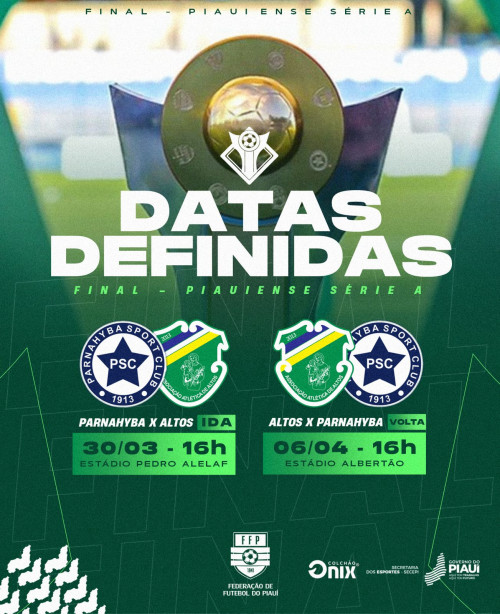 Federação define datas de confrontos da final do campeonato piauiense; confira - (Divulgação/FFP)