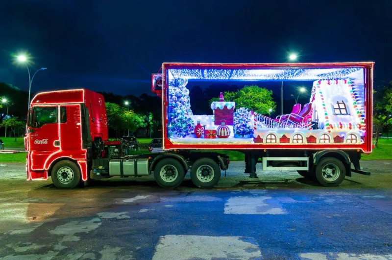 Caminhões e personagens trazem a magia do Natal para capital piauiense  - (Divulgação/Coca-Cola BR)