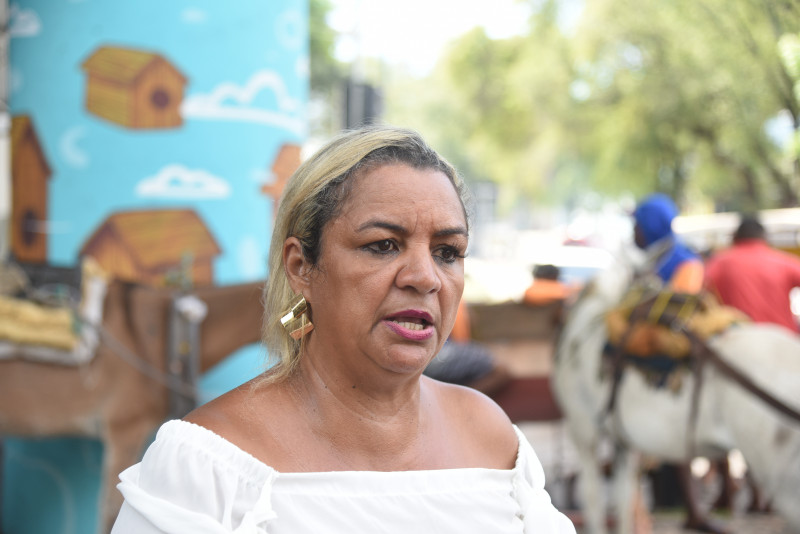 Tina Lima é presidente da Associação dos Carroceiros - (Assis Fernandes/O Dia)