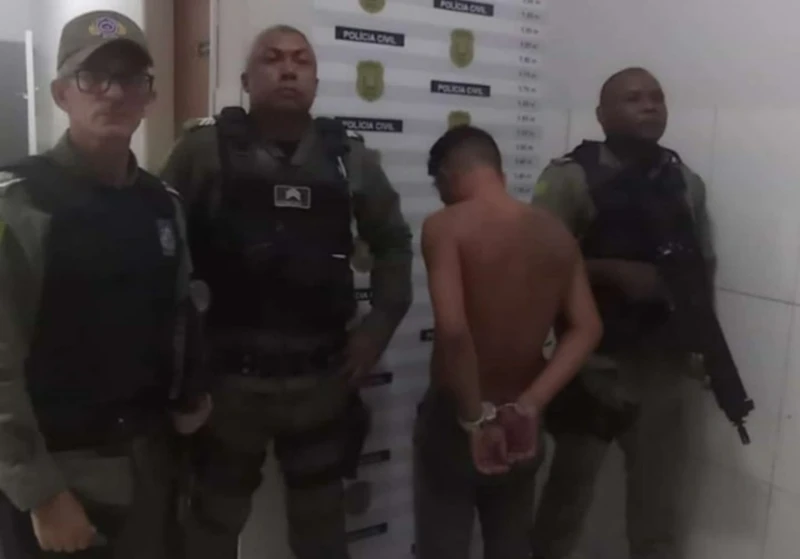 Policial é atacado com faca próximo a boca de urna no Piauí; suspeito é preso - (Reprodução)