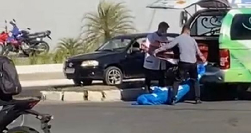 Corpo cai de carro de funerária em avenida na Zona Sul de Teresina; veja vídeo