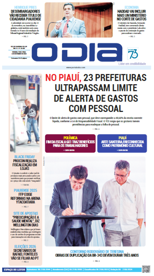 Confira os principais destaques do Jornal O Dia desta terça-feira (12) - (Reprodução)