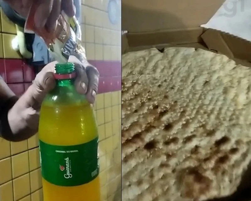 Pizzaria enviou pizza e refrigerante falsos para o golpista - (Reprodução/Redes Sociais)