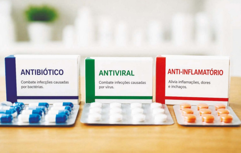 Antibiótico, antiviral ou anti-inflamatório? Entenda a diferença e saiba quando usá-los