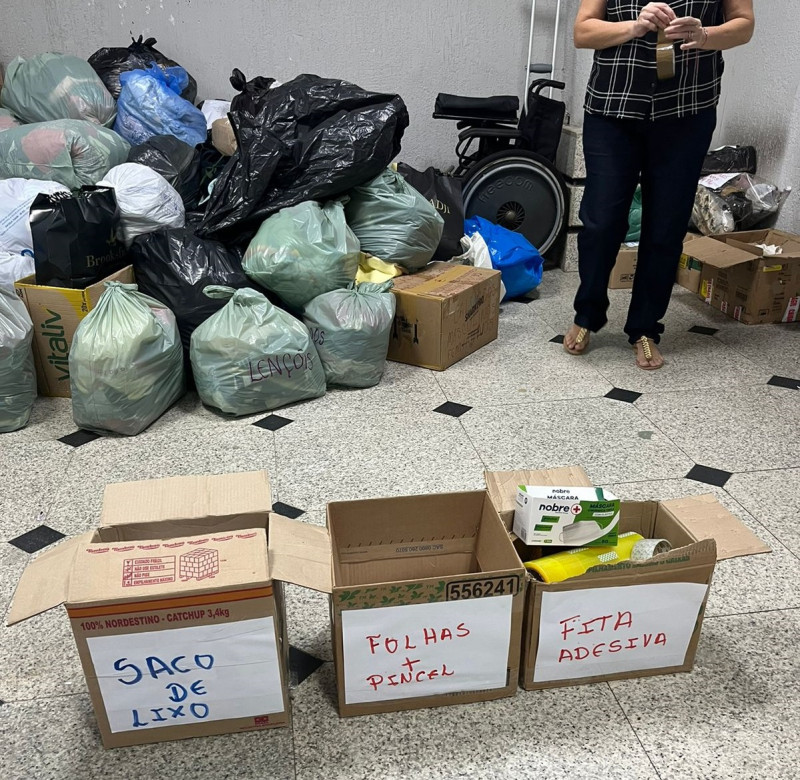 Projeto busca voluntários para triagem de doações que chegam ao Aeroporto de Teresina - (Arquivo Pessoal)