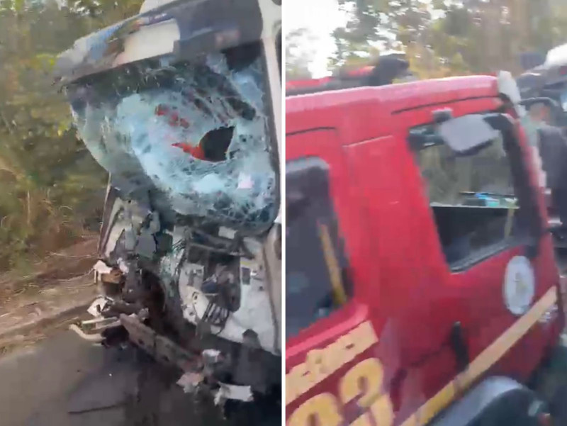 Colisão entre caminhões deixa homem gravemente ferido em Campo Maior
