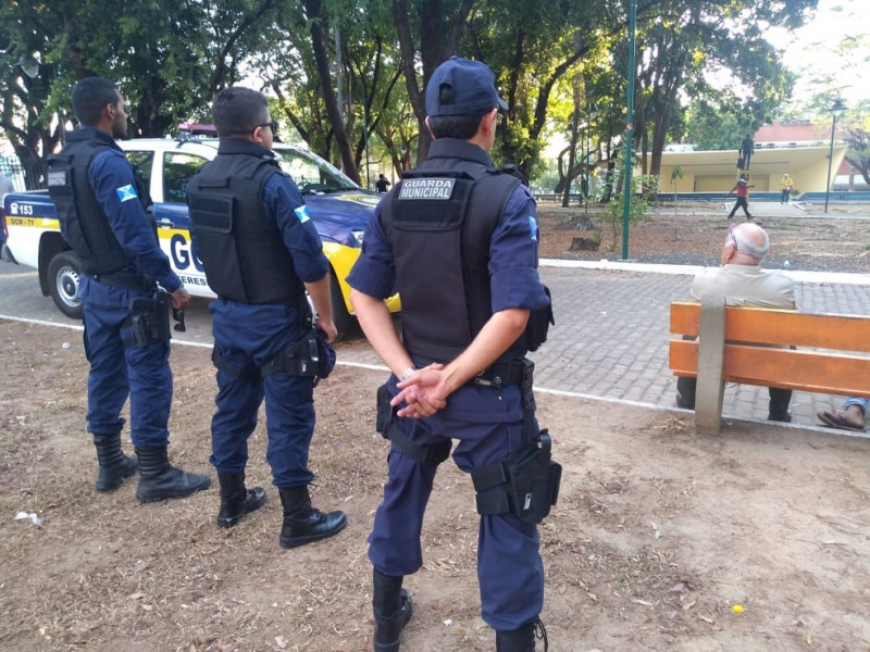 Guardas Municipais de Teresina realizando monitoramento em Teresina - (Guarda Municipal / Divulgação)