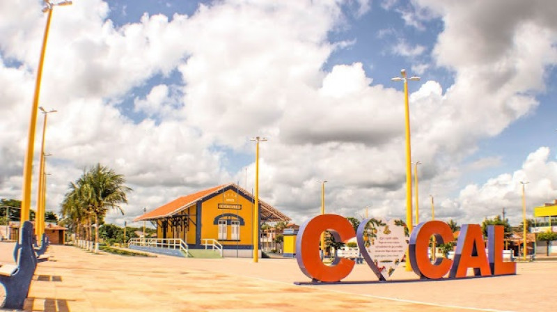 No Território Planície Litorânea, em Cocal do Piauí, está sendo finalizado um Centro Esportivo - (Reprodução/Facebook )