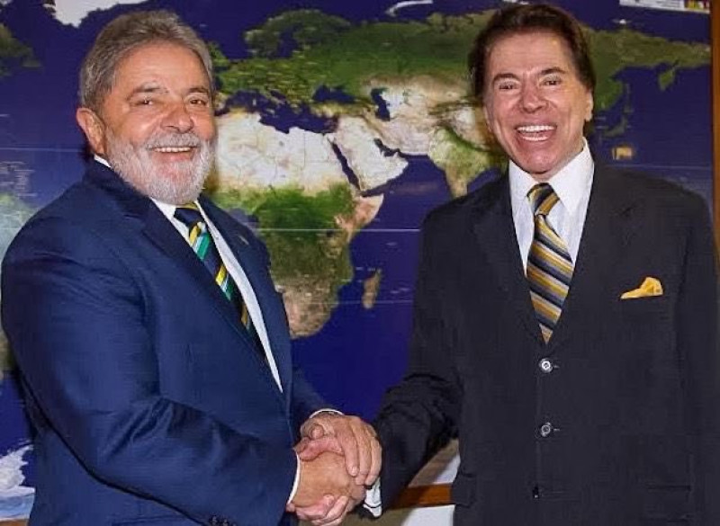 Lula (a esquerda) e Sílvio Santos (a direita). - (Instagram Lula)