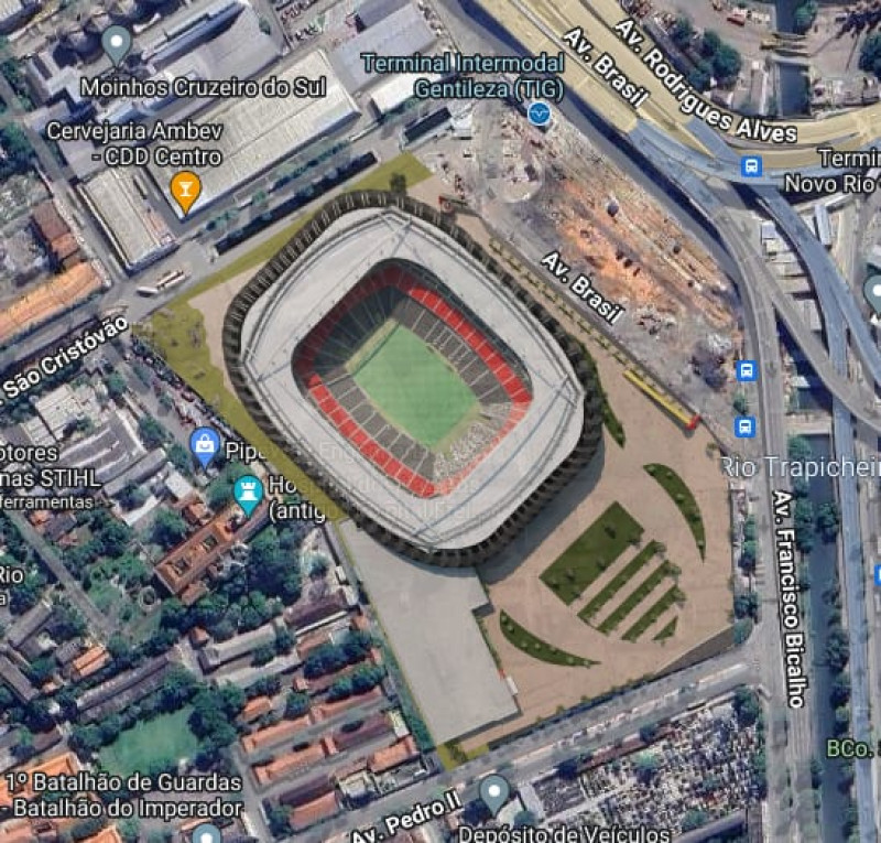 Estádio do Flamengo: conheça a estrutura projetada pelo arquiteto piauiense - (Reprodução )