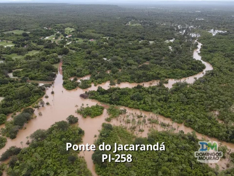 Defesa Civil monitora situação em Domingos Mourão após chuvas estragos no norte do Piauí