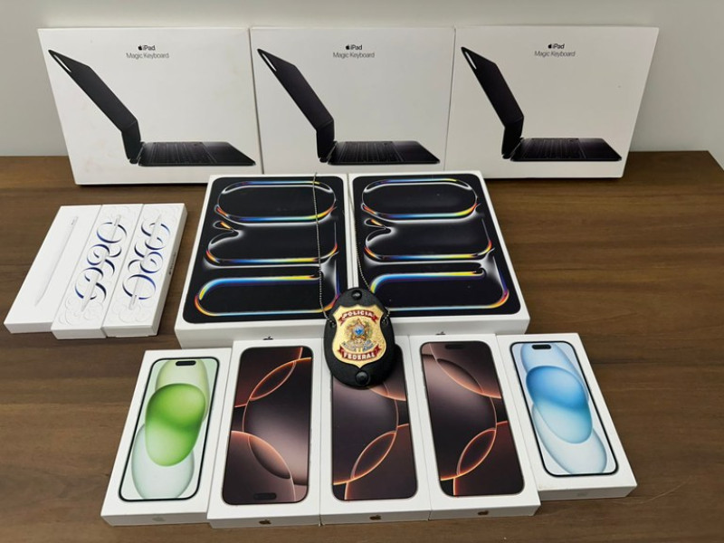 Mulher é flagrada pela PF portando celulares sem nota fiscal no Aeroporto de Teresina