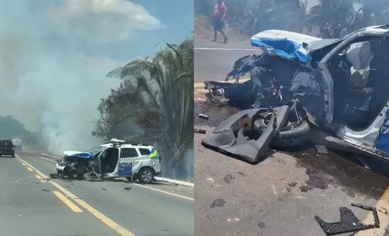 Cabo da PM morre em grave acidente com viatura em rodoanel de Teresina