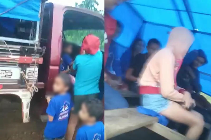 VÍDEO: alunos são transportados em ‘pau de arara’ em São João da Serra