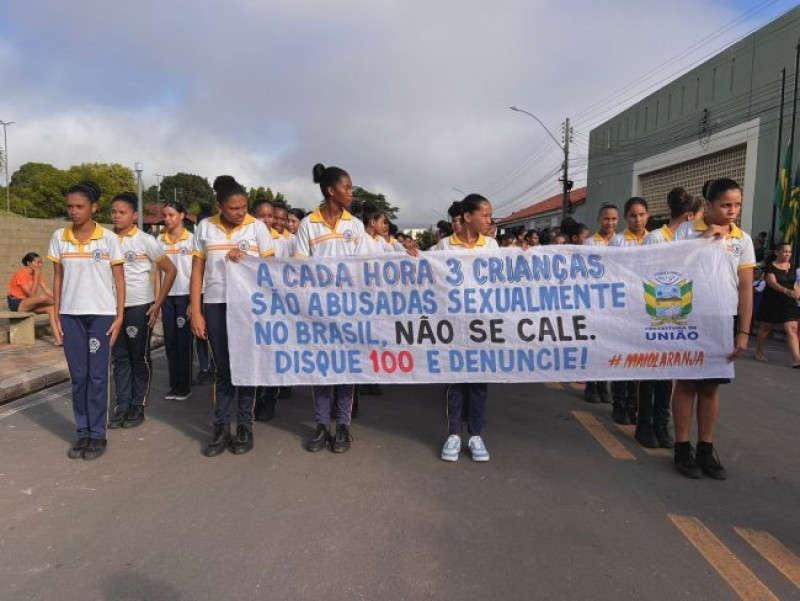 Prefeitura de União promove grande caminhada pelo Maio Laranja - (Divulgação )
