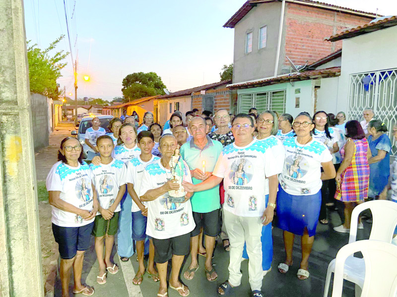 Turma do Terço de Nossa Senhora da Conceição de União.